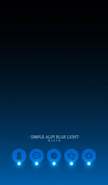 [LINE着せ替え] - SIMPLE ALPSBLUE LIGHT -の画像1