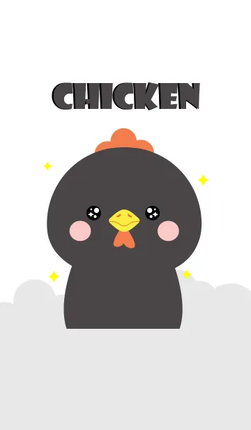 [LINE着せ替え] Petty Black Chicken Theme (jp)の画像1