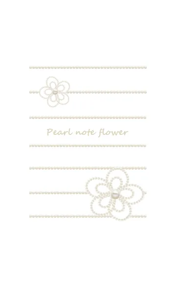 [LINE着せ替え] Flower pearl noteの画像1