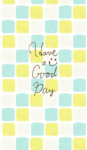 [LINE着せ替え] 水彩四角-スマイル24-の画像1