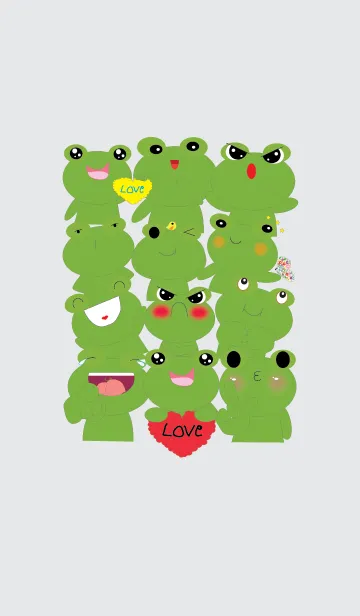 [LINE着せ替え] Many little frogs vの画像1