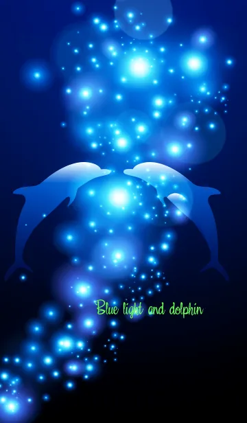 [LINE着せ替え] Blue light and dolphin 9.の画像1