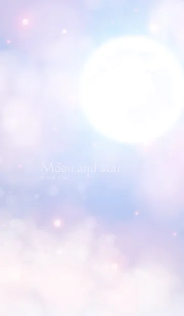 [LINE着せ替え] Moon and star Light Purple -MEKYM-の画像1