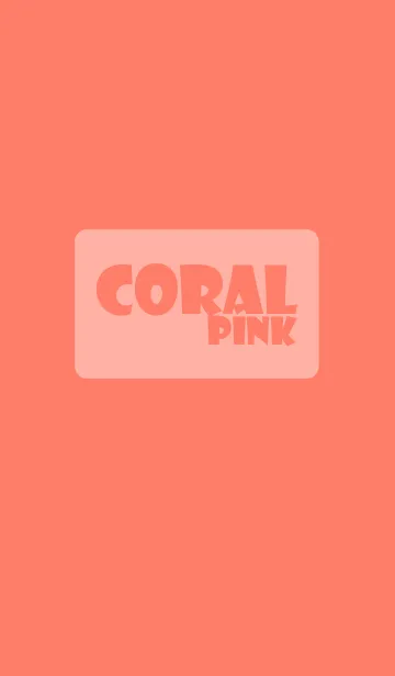 [LINE着せ替え] coral pink theme (jp)の画像1