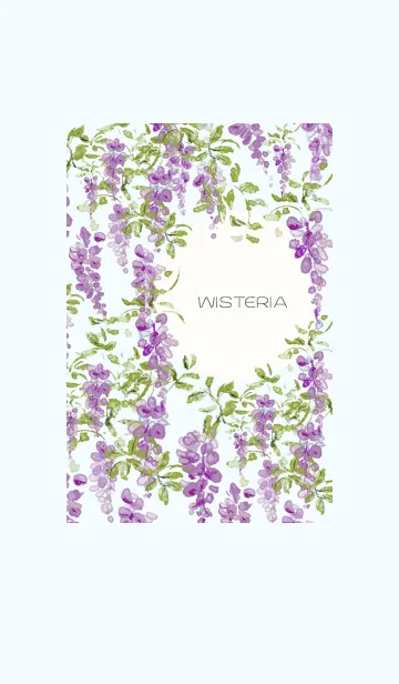 [LINE着せ替え] 藤棚-wisteria blue-の画像1