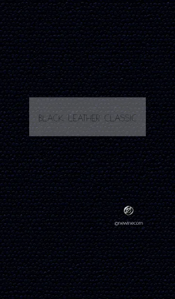 [LINE着せ替え] ブラック レザー クラシックの画像1