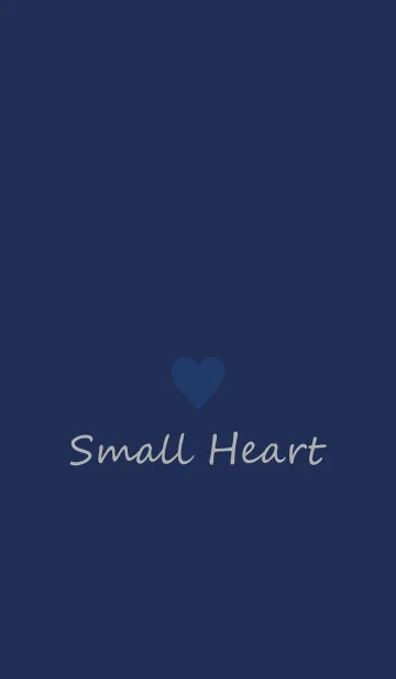 [LINE着せ替え] Small Heart *Navy+Navy 2*の画像1