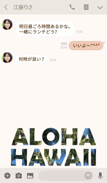 [LINE着せ替え] ALOHA HAWAII 3.の画像3