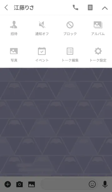 [LINE着せ替え] 富士山パターン／紫色の画像4