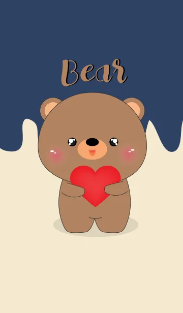 [LINE着せ替え] Love Love Cute Bear (jp)の画像1