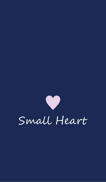 [LINE着せ替え] Small Heart *Navy+Purple 2*の画像1