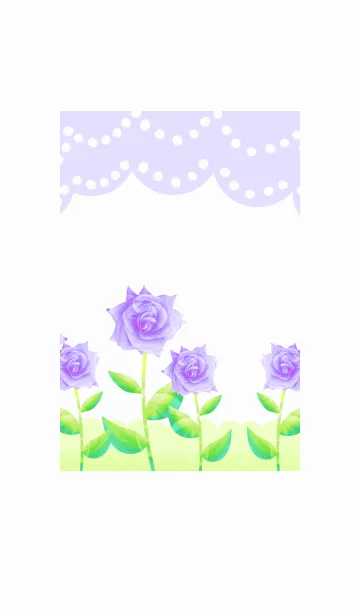 [LINE着せ替え] 明るい紫のバラの画像1