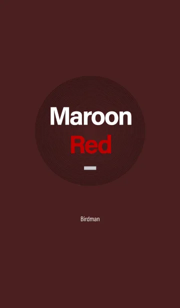 [LINE着せ替え] Maroon Redの画像1