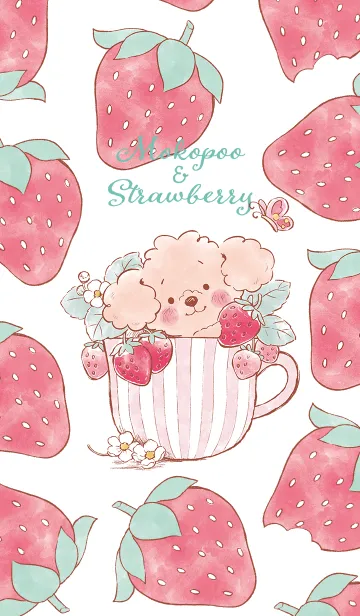 [LINE着せ替え] Mokopoo ＆ strawberryの画像1