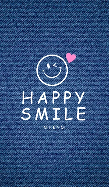 [LINE着せ替え] HAPPY SMILE DENIM 15 -HEART-の画像1