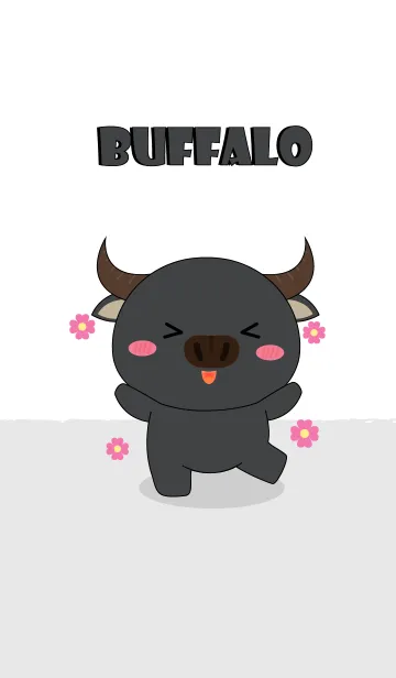 [LINE着せ替え] Cute Cute Buffalo Theme (jp)の画像1