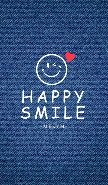 [LINE着せ替え] HAPPY SMILE DENIM 16 -HEART-の画像1