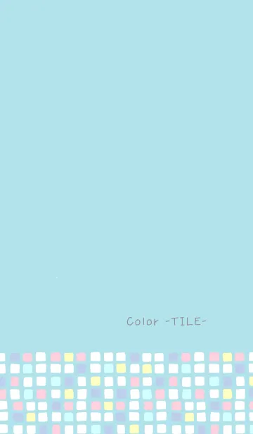 [LINE着せ替え] Color -TILE- 80の画像1
