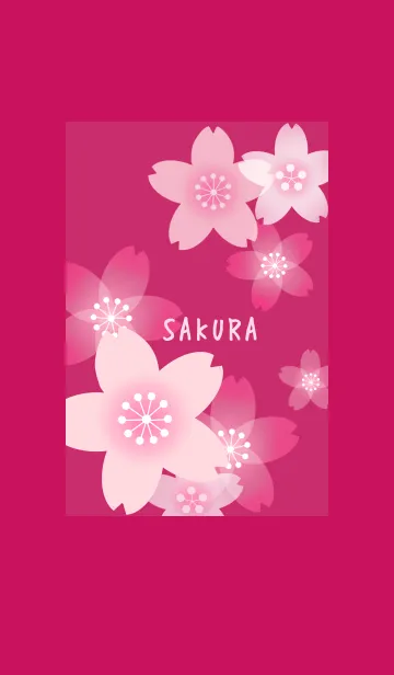 [LINE着せ替え] SAKURA Berry pinkの画像1