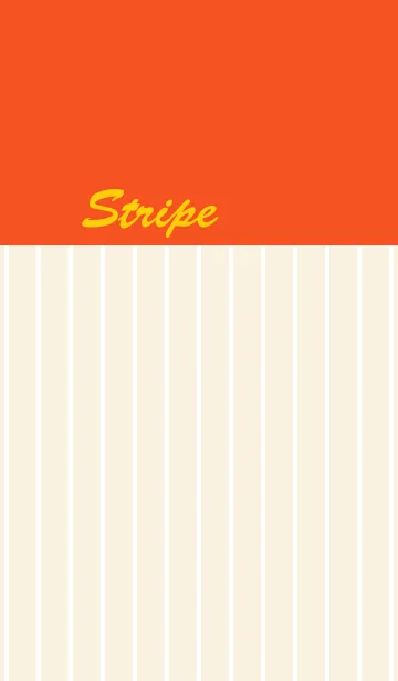 [LINE着せ替え] ストライプ(オレンジ＆黄)の画像1