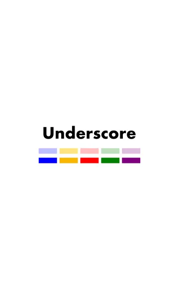 [LINE着せ替え] アンダーバー -Underscore-の画像1