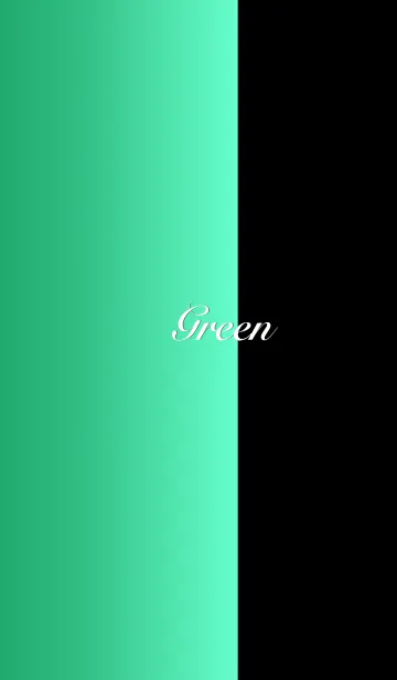[LINE着せ替え] シンプル 緑と黒 ロゴ無し No.7-2の画像1