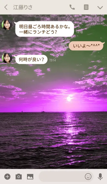 [LINE着せ替え] Sunset and cocktail 2.の画像3