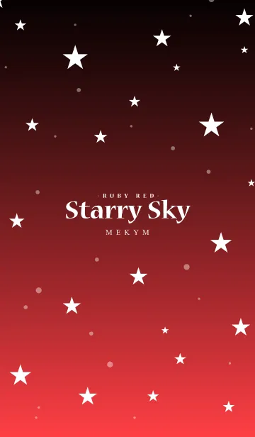 [LINE着せ替え] - Starry Sky Ruby Red -の画像1