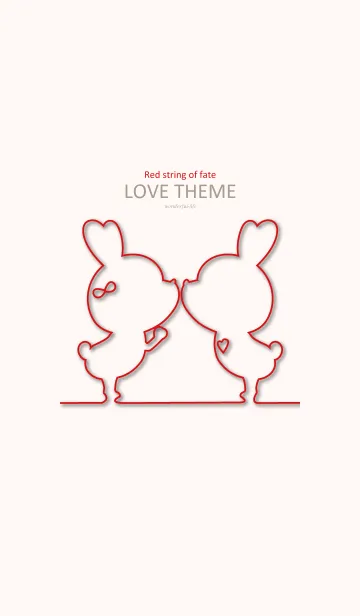 [LINE着せ替え] Red string of fate LOVE THEME 4.の画像1