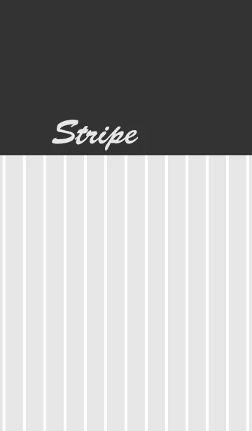 [LINE着せ替え] ストライプ(白＆黒)の画像1