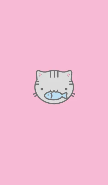 [LINE着せ替え] ピンクの猫着せかえの画像1