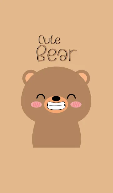 [LINE着せ替え] Cute Face Bear (jp)の画像1