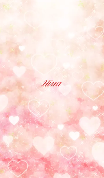 [LINE着せ替え] ひな用ハートフル♥可愛いピンクの画像1