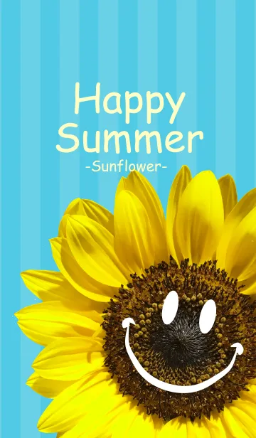 [LINE着せ替え] Happy Summer -Sunflower- 2の画像1