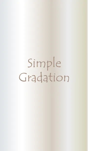 [LINE着せ替え] Simple Gradation -WHITEGOLD-の画像1