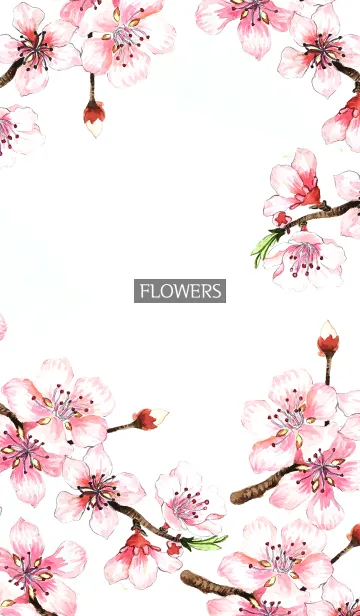 [LINE着せ替え] water color flowers_659の画像1