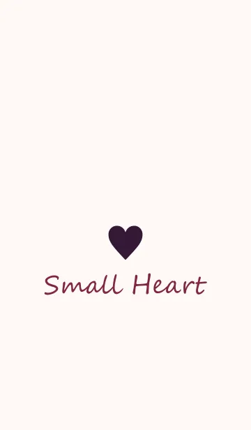 [LINE着せ替え] Small Heart *Eggplant 2*の画像1