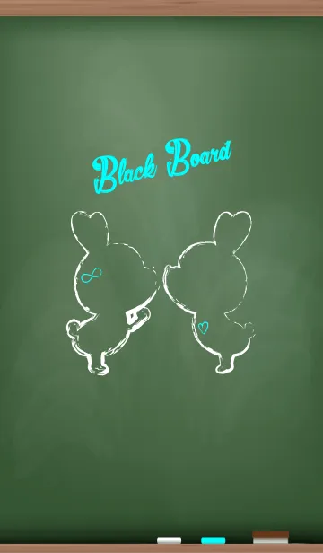 [LINE着せ替え] Black Board Love Version 9.の画像1