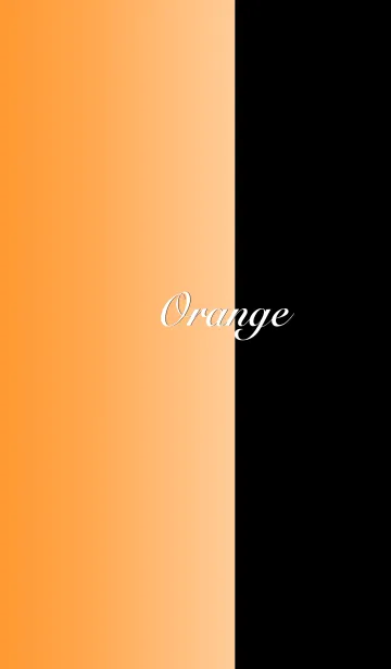 [LINE着せ替え] シンプル オレンジと黒 ロゴ無し No.7-2の画像1