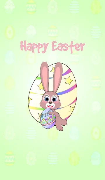 [LINE着せ替え] Happy Easter Bunnyの画像1