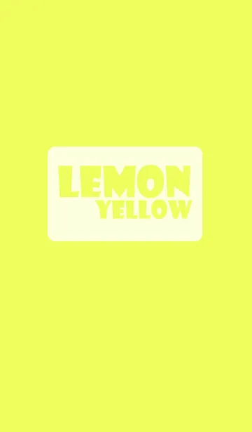 [LINE着せ替え] lemon yellow theme (jp)の画像1