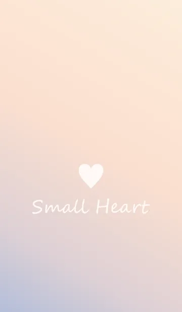 [LINE着せ替え] Small Heart *Blue+Orange 2*の画像1
