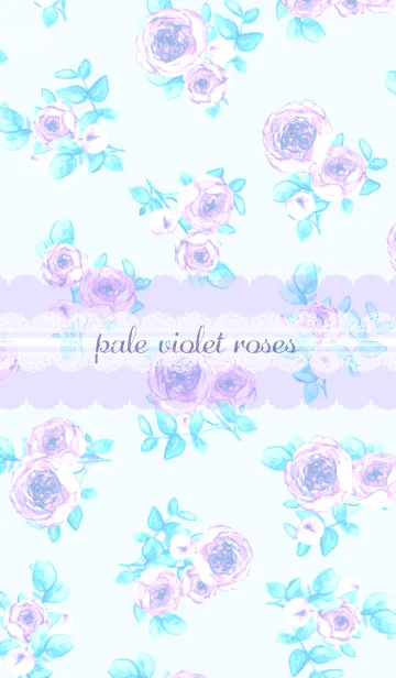 [LINE着せ替え] Pale violet rosesの画像1