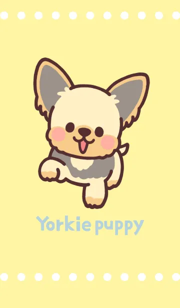 [LINE着せ替え] 子犬のヨーキーの画像1