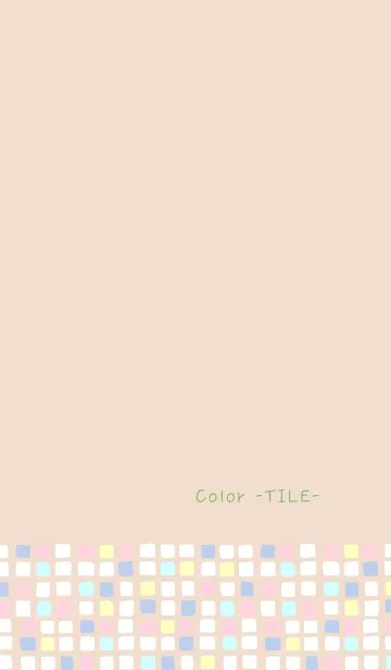[LINE着せ替え] Color -TILE- 83の画像1