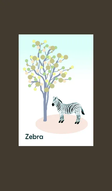 [LINE着せ替え] ZEBRA(シマウマ)3の画像1