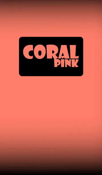 [LINE着せ替え] Simple coral pink in black theme (jp)の画像1