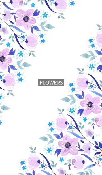 [LINE着せ替え] water color flowers_657の画像1