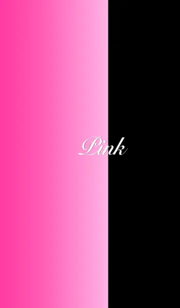 [LINE着せ替え] シンプル ピンクと黒 ロゴ無し No.7-2の画像1