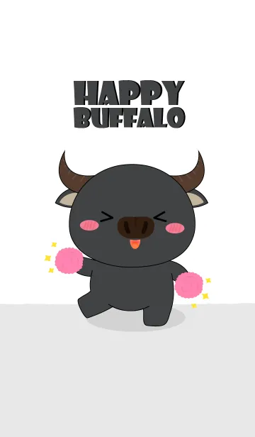 [LINE着せ替え] Happy Happy Buffalo Theme (jp)の画像1